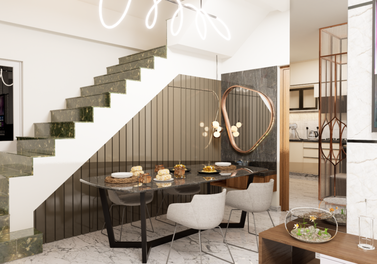 steps in dining side